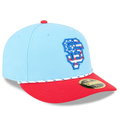 MLB San Francisco Giants New Era 2025 Fourth of July Low Profile 59FIFTY Fitted Hat