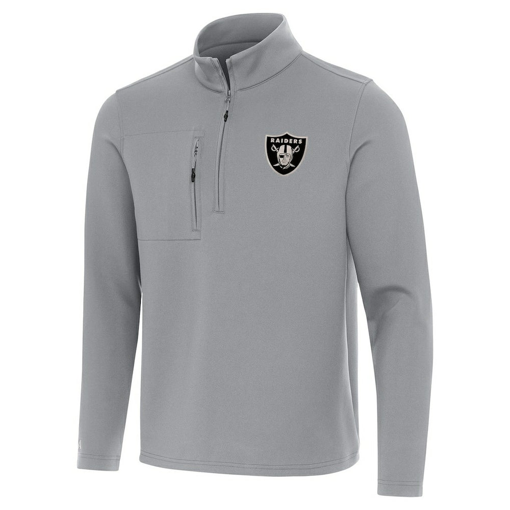 Antigua Insider Quarter-Zip Jacket - Las Vegas Raiders