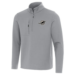 Antigua Insider Quarter-Zip Jacket - Miami Dolphins