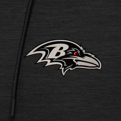 Antigua Spikes Raglan Quarter-Zip Hoodie - Baltimore Ravens