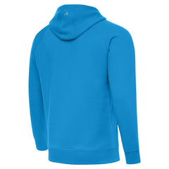 Antigua Brushed Carbon Victory Pullover Hoodie - Carolina Panthers