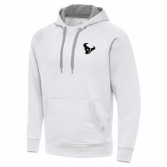 Antigua Brushed Carbon Victory Pullover Hoodie - Houston Texans