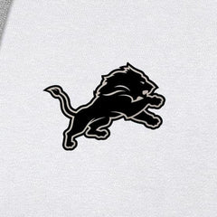 Antigua Brushed Carbon Victory Pullover Hoodie - Detroit Lions