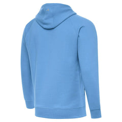 Antigua Brushed Carbon Victory Pullover Hoodie - Los Angeles Chargers