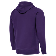 Antigua Brushed Carbon Victory Pullover Hoodie - Minnesota Vikings