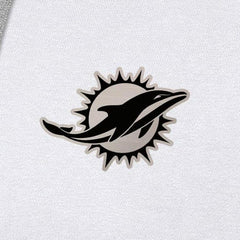 Antigua Brushed Carbon Victory Pullover Hoodie - Miami Dolphins
