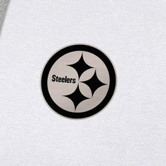 Antigua Brushed Carbon Victory Pullover Hoodie - Pittsburgh Steelers