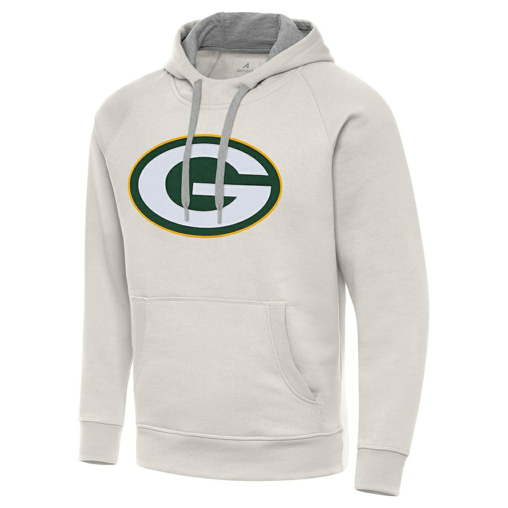 Antigua Victory Raglan Pullover Hoodie - Green Bay Packers