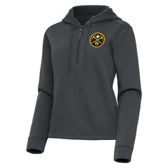 NBA Denver Nuggets Antigua Women's Contemporary Quarter-Zip Hoodie sale