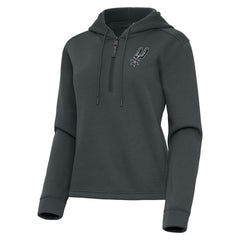 NBA San Antonio Spurs Antigua Women's Contemporary Quarter-Zip Hoodie
