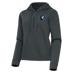 NBA Minnesota Timberwolves Antigua Women's Contemporary Quarter-Zip Hoodie