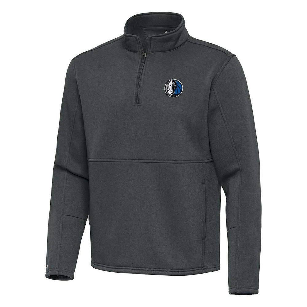 NBA Dallas Mavericks Antigua Twist Quarter-Zip Pullover Top - Pewter sale