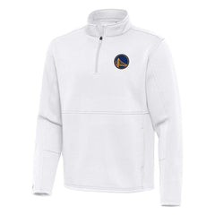 NBA Golden State Warriors Antigua Twist Quarter-Zip Pullover Top - White cheap