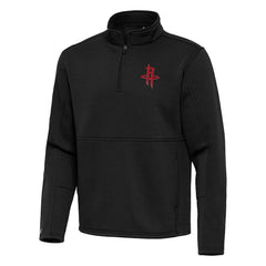 NBA Houston Rockets Antigua Twist Quarter-Zip Pullover Top - Black outlet