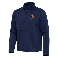 NBA Indiana Pacers Antigua Twist Quarter-Zip Pullover Top - Navy outlet