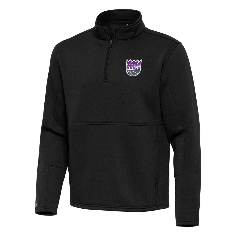 NBA Sacramento Kings Antigua Twist Quarter-Zip Pullover Top - Black shop