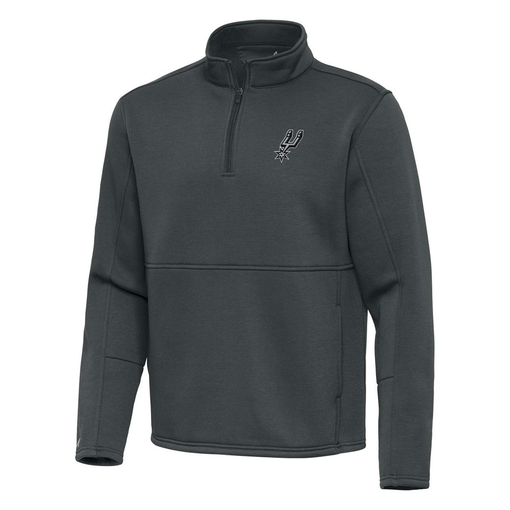 NBA San Antonio Spurs Antigua Twist Quarter-Zip Pullover Top - Pewter discount