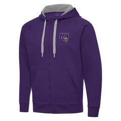 Men's Antigua Victory Full-Zip Hoodie - Minnesota Vikings