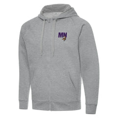 Men's Antigua Victory Full-Zip Hoodie - Minnesota Vikings