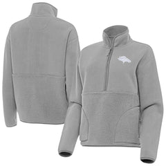 Antigua Women's Figure Half-Zip Sweatshirt - Denver Broncos