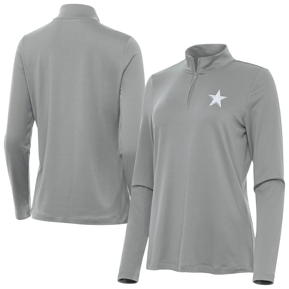 Antigua Women's Reprocess Quarter-Zip Top - Dallas Cowboys