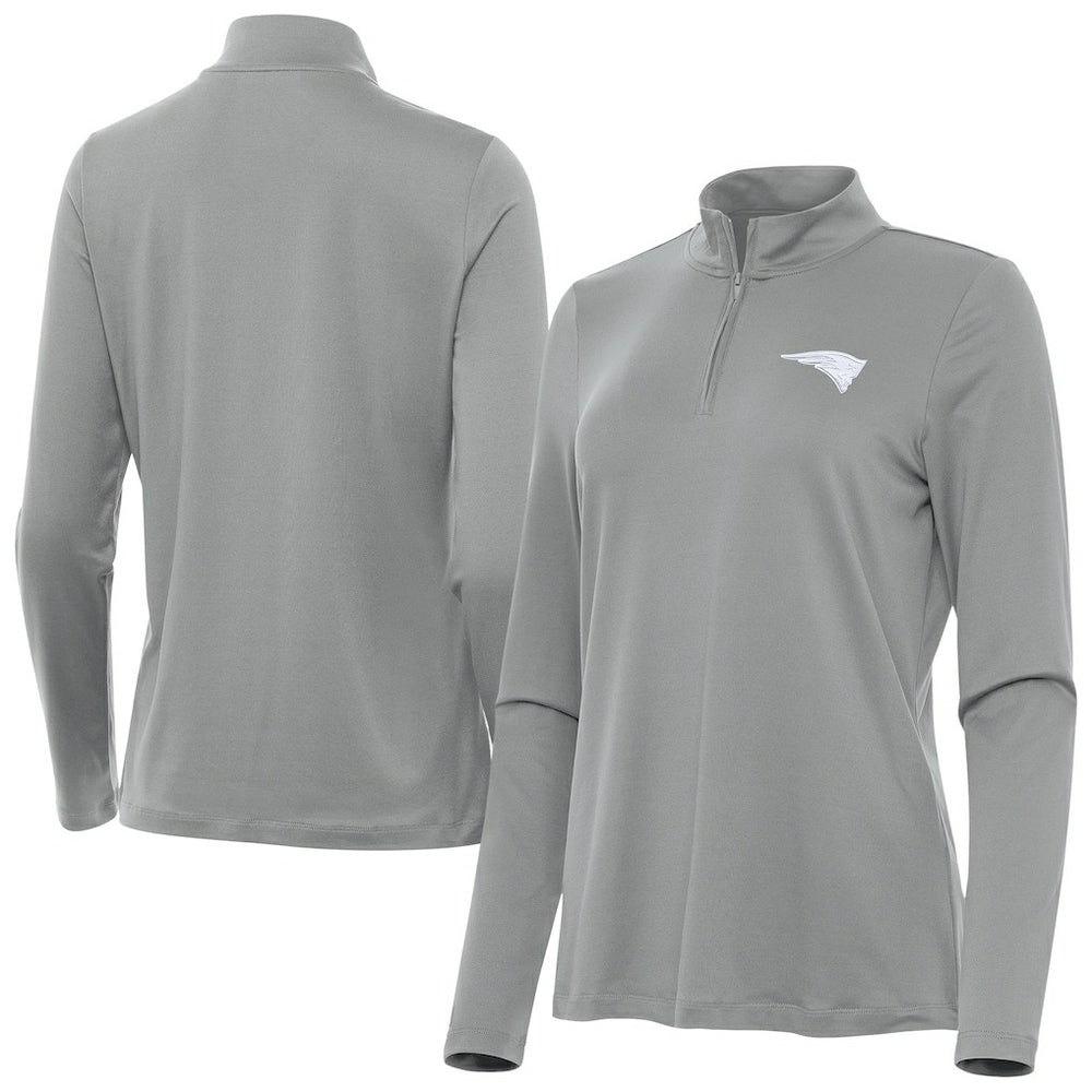 Antigua Women's Reprocess Quarter-Zip Top - New England Patriots