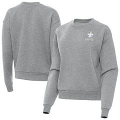 Antigua Women's Victory Crew Pullover Sweatshirt - New Orleans Saints