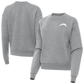Antigua Women's Victory Crew Pullover Sweatshirt - Los Angeles Chargers