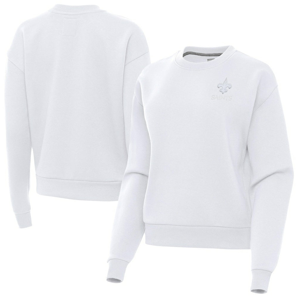 Antigua Women's Victory Crew Pullover Sweatshirt - New Orleans Saints