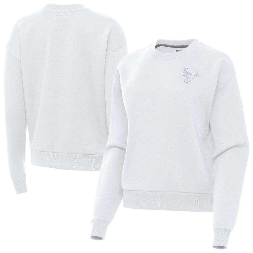 Antigua Women's Victory Crew Pullover Sweatshirt - Houston Texans