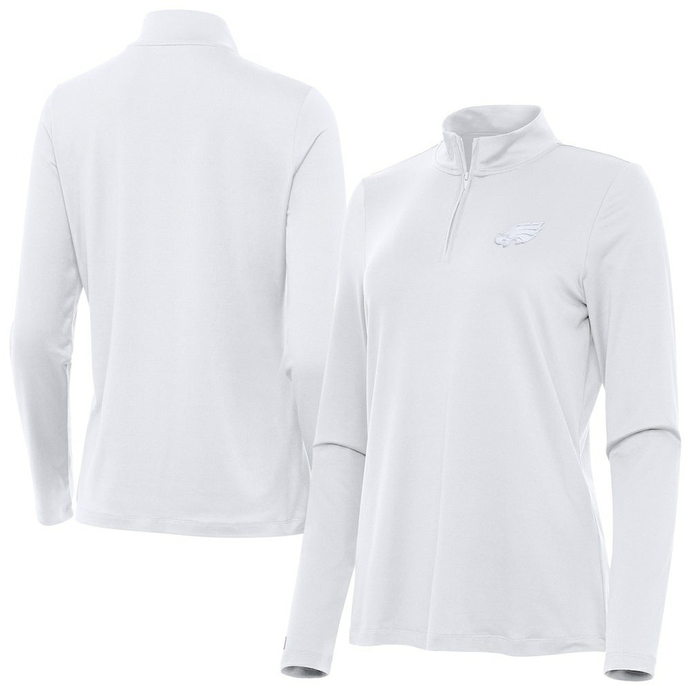 Antigua Women's Reprocess Quarter-Zip Top - Philadelphia Eagles