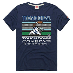 Emmitt Smith Homage Unisex Tecmo Bowl Retired Player Graphic Tri-Blend T-Shirt - Dallas Cowboys