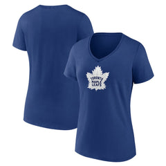 NHL Blue Toronto Maple Leafs Women's Primary Logo T-Shirt
