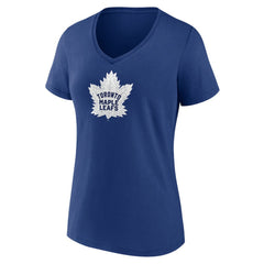 NHL Blue Toronto Maple Leafs Women's Primary Logo T-Shirt