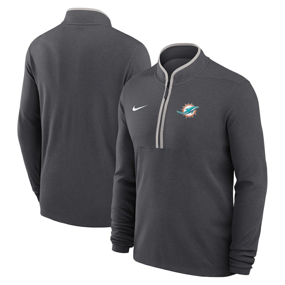 Lightweight Victory Dri-FIT Half-Zip Pullover - Miami Dolphins