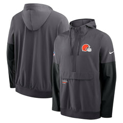 Sideline Anorak Half-Zip Hoodie Jacket - Cleveland Browns