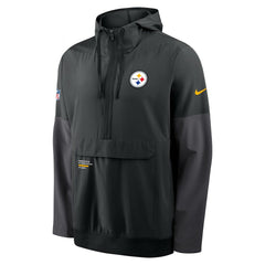 Sideline Anorak Half-Zip Hoodie Jacket - Pittsburgh Steelers