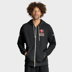 Sideline Standard Issue Utility Player Dri-FIT Full-Zip Hoodie - San Francisco 49ers