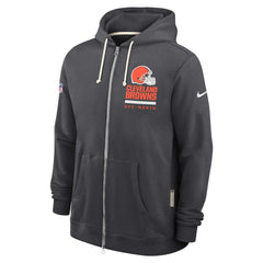 Sideline Standard Issue Utility Player Dri-FIT Full-Zip Hoodie - Cleveland Browns