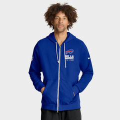 Sideline Standard Issue Utility Player Dri-FIT Full-Zip Hoodie - Buffalo Bills