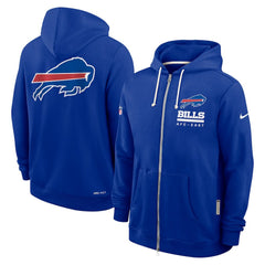 Sideline Standard Issue Utility Player Dri-FIT Full-Zip Hoodie - Buffalo Bills