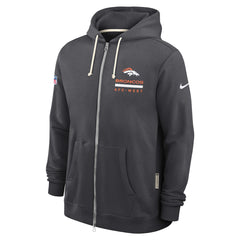 Sideline Standard Issue Utility Player Dri-FIT Full-Zip Hoodie - Denver Broncos