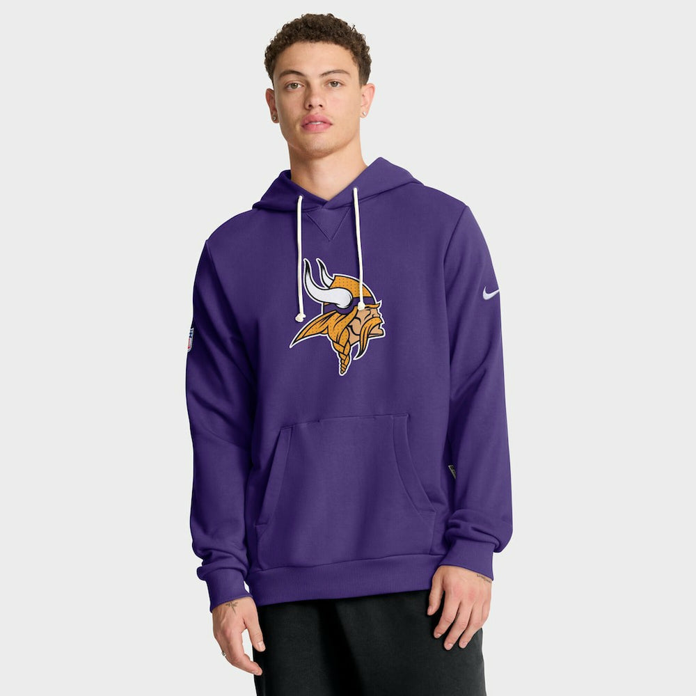 Sideline Standard Issue Initial Home Dri-FIT Hoodie - Minnesota Vikings