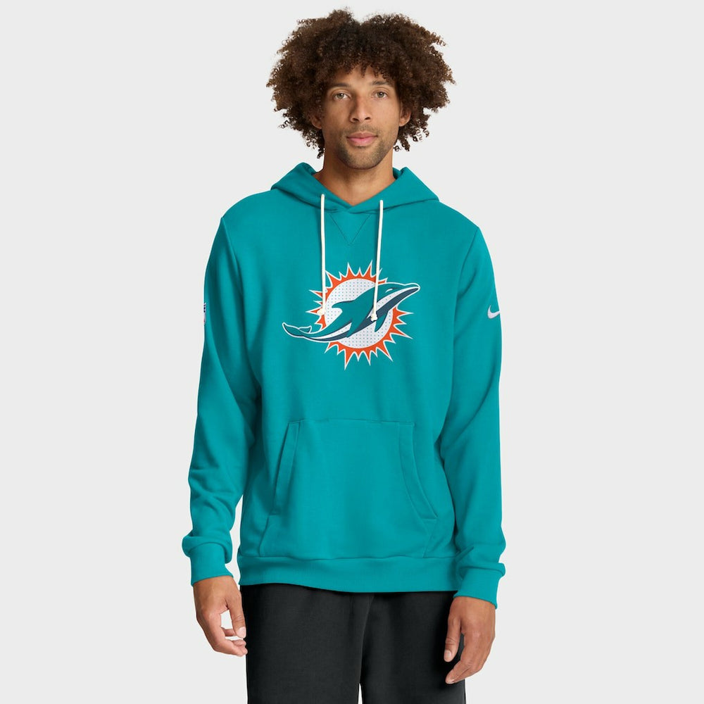 Sideline Standard Issue Initial Home Dri-FIT Hoodie - Miami Dolphins