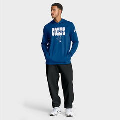 Sideline Pass Accuracy Dri-FIT Long Sleeve Hoodie T-Shirt - Indianapolis Colts