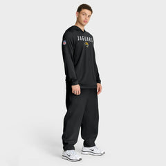 Sideline Pass Accuracy Dri-FIT Long Sleeve Hoodie T-Shirt - Jacksonville Jaguars
