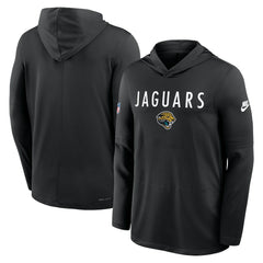 Sideline Pass Accuracy Dri-FIT Long Sleeve Hoodie T-Shirt - Jacksonville Jaguars