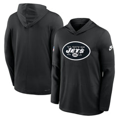 Sideline Pass Accuracy Dri-FIT Long Sleeve Hoodie T-Shirt - New York Jets