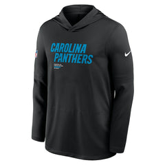 Sideline Pure Fury Performance Long Sleeve Hoodie T-Shirt - Carolina Panthers