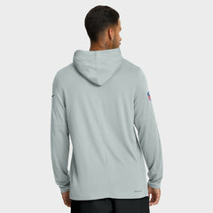 Sideline Pure Fury Performance Long Sleeve Hoodie T-Shirt - Las Vegas Raiders
